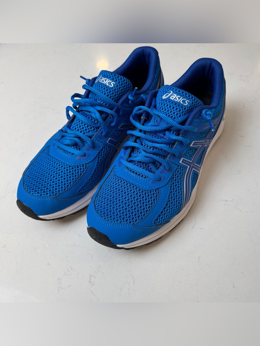 Asics Men's Royal Blue Mesh Running Sneakers